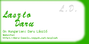 laszlo daru business card