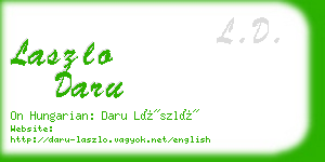 laszlo daru business card